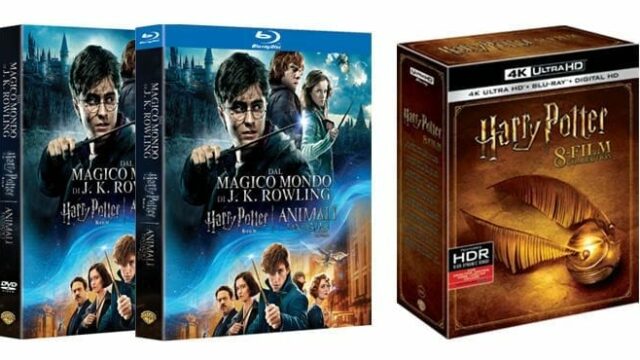 La saga di Harry Potter disponibile in DVD, Blu-Ray e 4K UHD