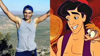 Mena Massoud festeggia l'anniversario del film Disney Aladdin