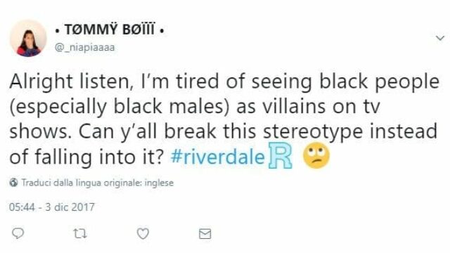Da Josie di Riverdale a Hiram Lodge la serie TV accusata di razzismo