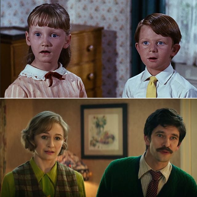 Il ritorno di Mary Poppins - Jane e Michael Banks ieri e oggi in Mary Poppins Returns