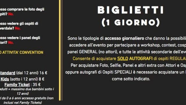 Fandom Vibes: che cos'Ã¨ la Fandom Vibes prezzi dei biglietti, le date della convention, gli ospiti presenti e il costo degli extra e dei pass