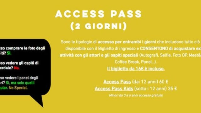 Fandom Vibes: che cos'Ã¨ la Fandom Vibes prezzi dei biglietti, le date della convention, gli ospiti presenti e il costo degli extra e dei pass