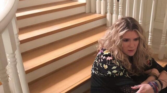 American Horror Story Apocalypse backstage - Lily Rabe