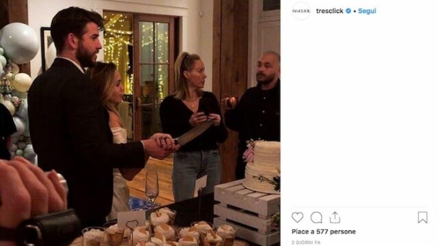 Miley Cyrus e Liam Hemsworth si sono sposati: ecco le foto