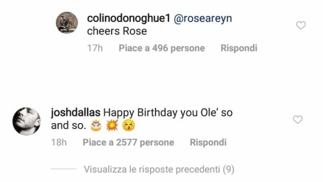 Buon Compleanno Colin O'Donoghue: da Jennifer Morrison a Josh Dallas ecco i messaggi di auguri da parte del cast del Once Upon A Time