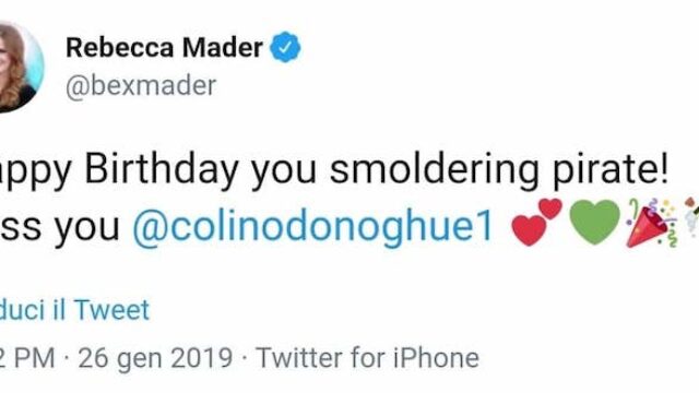 Buon Compleanno Colin O'Donoghue: da Jennifer Morrison a Josh Dallas ecco i messaggi di auguri da parte del cast del Once Upon A Time