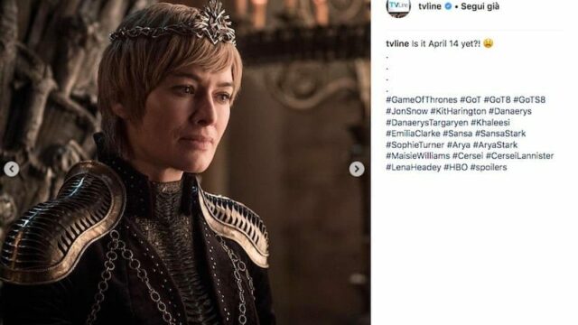Game Of Thrones 8 Anticipazioni: rilasciate 10 nuove foto degli attori e i personaggi del cast dell'ottava stagione in uscita ad aprile
