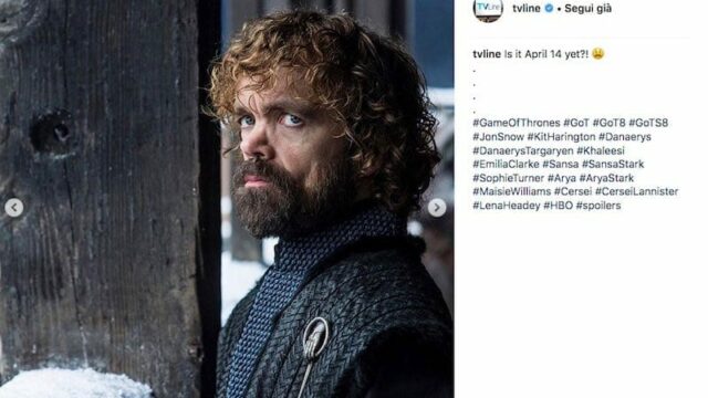 Game Of Thrones 8 Anticipazioni: rilasciate 10 nuove foto degli attori e i personaggi del cast dell'ottava stagione in uscita ad aprile