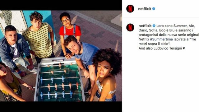 Summertime serie Netflix su Tre metri sopra il cielo uscita e streaming