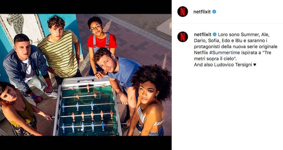 Summertime serie Netflix su Tre metri sopra il cielo uscita e streaming