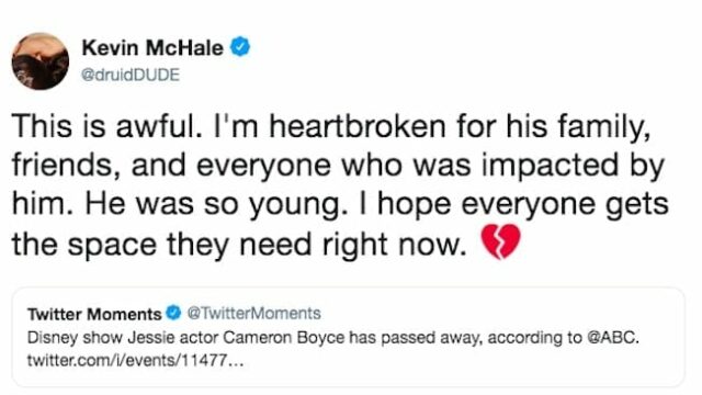 Cameron Boyce: i messaggi delle star dopo la morte dell'attore di Disney