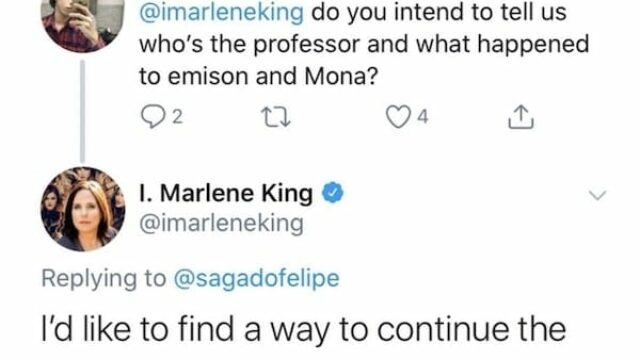 Tweet Marlene King The Perfectionists 1
