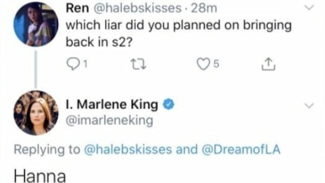 Tweet Marlene King The Perfectionists 3