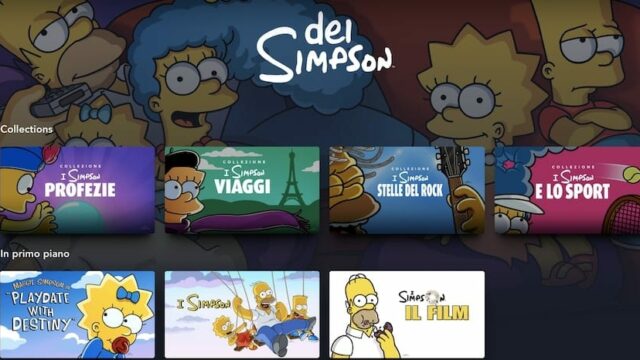 Simpson collezioni Disney+