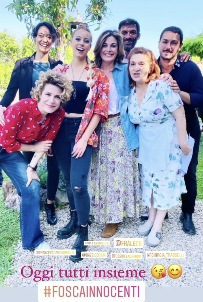 Nella foto il cast della serie TV Fosca Innocenti