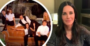 courteney cox trauma riprese sigla friends