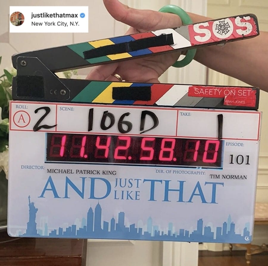 And Just Like That primo ciak 9 luglio 2021