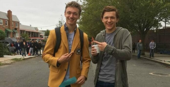 cameo harrison osterfield migliore amico tom holland film