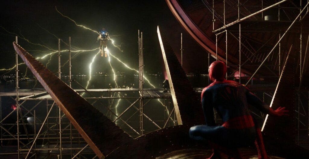 foto ufficiali tre spider-man no way home andrew garfield electro