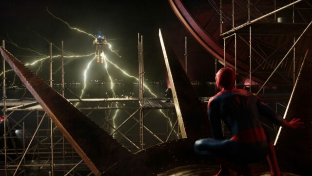 foto ufficiali tre spider-man no way home andrew garfield electro