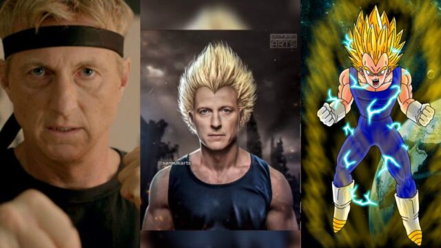 Johnny Lawrence vegeta personaggi cobra kai dragon ball z