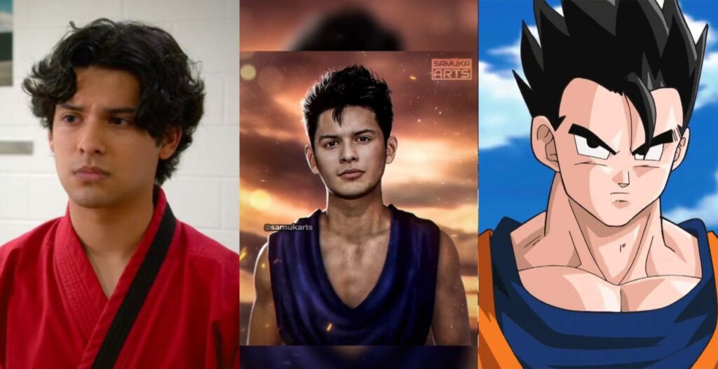 Miguel Diaz Gohan personaggi cobra kai dragon ball z