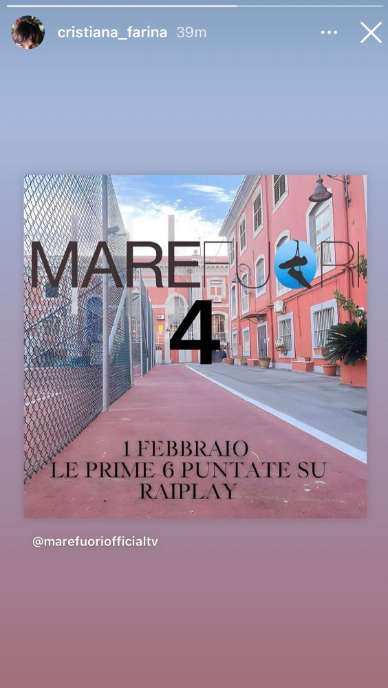 Mare Fuori 4, le prime 6 puntate dal 1 febbraio su RaiPlay Mare Fuori 4, le prime 6 puntate dal 1 febbraio su RaiPlay