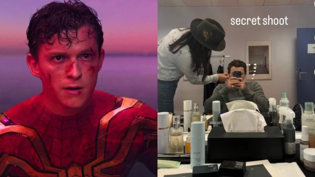 Tom Holland stuzzica i fan con una foto da un set misterioso