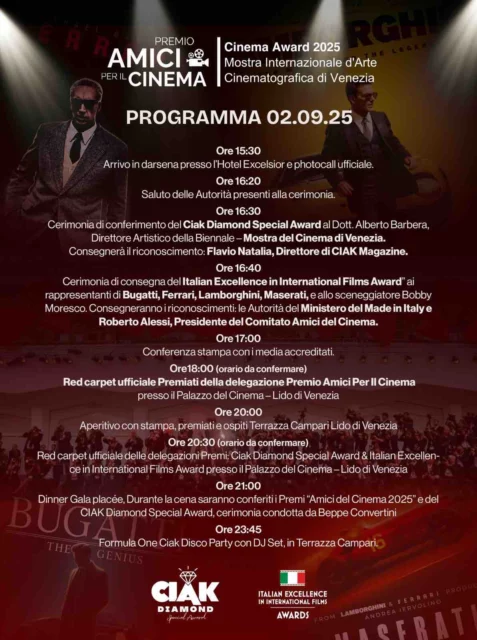 Locandina programma evento
